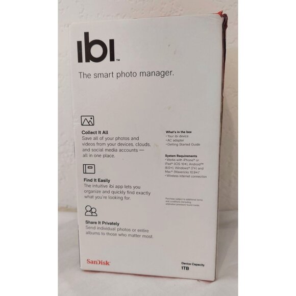 ibi - The Smart Photo Manager - Collect, Organize and Share Photos WD 1TB Read - Picture 2 of 11